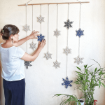 Snowy – Kar Tanesi Makrome Duvar Süsü