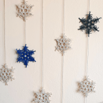 Snowy – Kar Tanesi Makrome Duvar Süsü-Detay