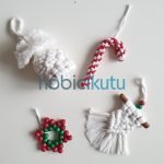 Candy Makrome Yılbaşı Ağacı Süsleri – Dörtlü Paket